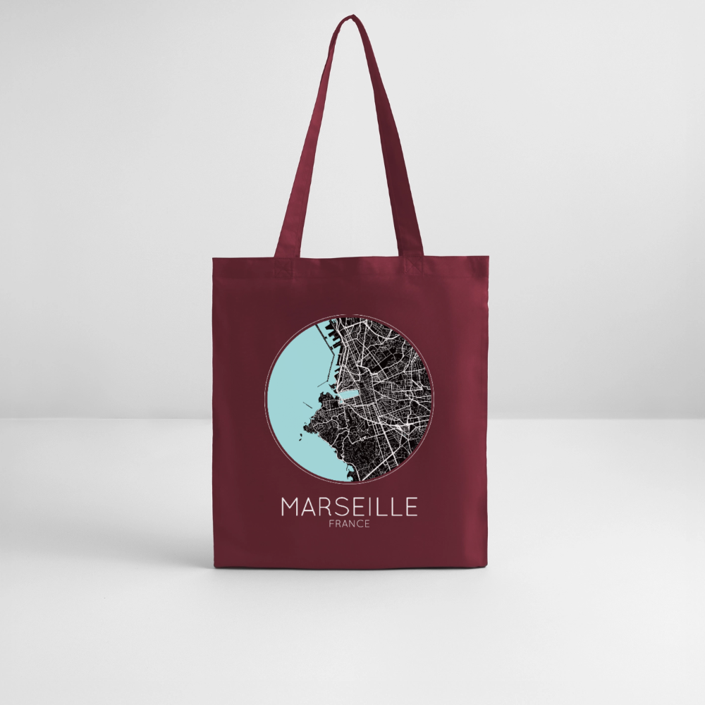 Tote Bag Marseille Bio – Plan de Marseille - bordeaux