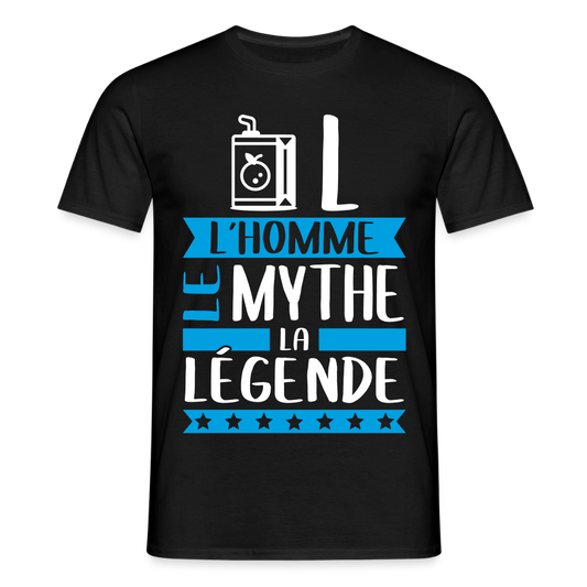 T-shirt homme Jules rébus – L’homme, le mythe, la légende - noir