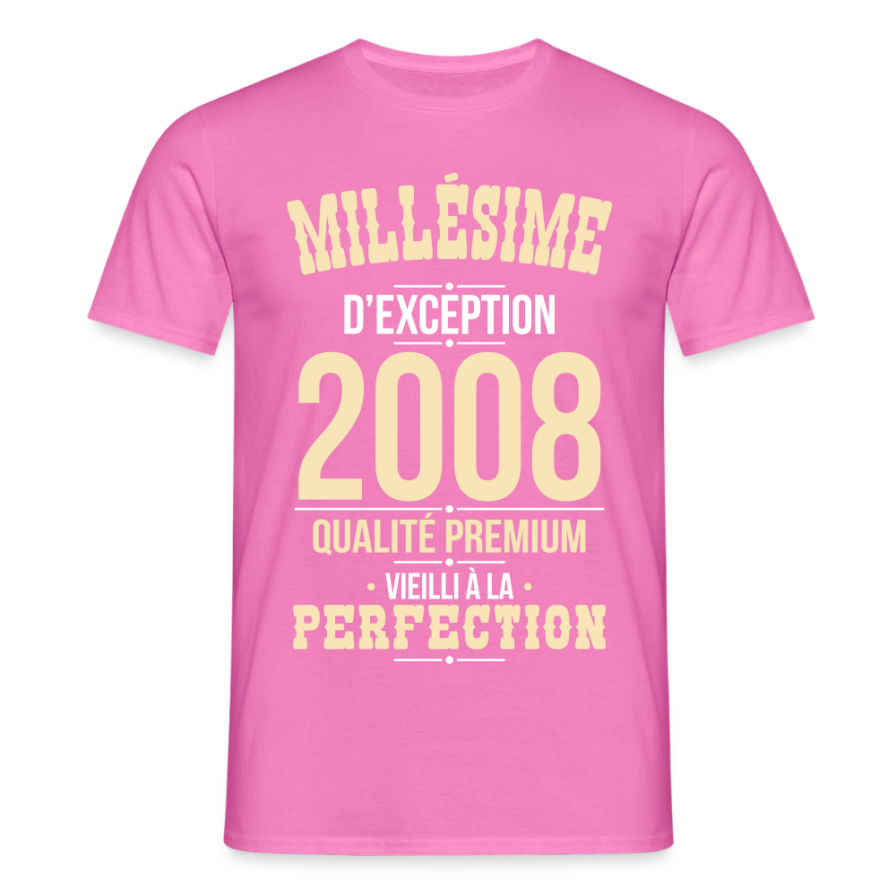 T-shirt Homme 18 Ans 2008 – Millésime d’Exception - rose