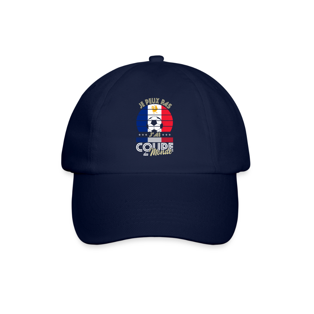 Casquette classique - Je peux pas j'ai Coupe du Monde - France - bleu/bleu