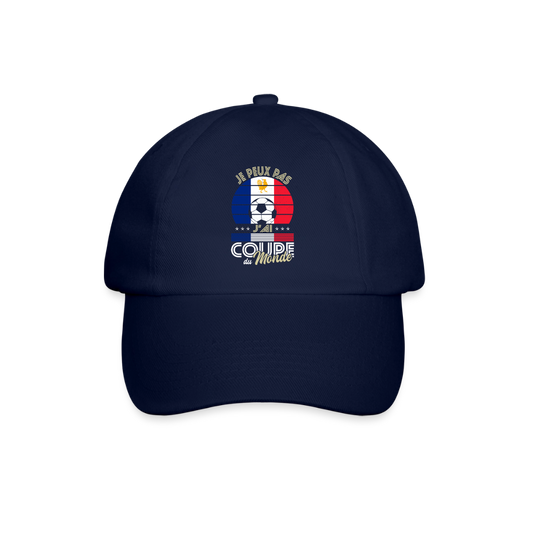 Casquette classique - Je peux pas j'ai Coupe du Monde - France - bleu/bleu