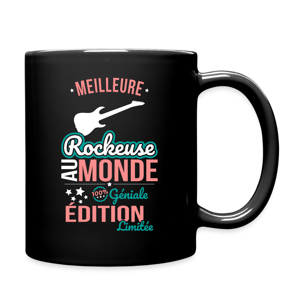 Mug uni - Meilleure Rockeuse au monde - 100% géniale - noir