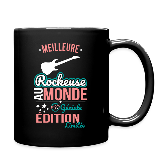 Mug uni - Meilleure Rockeuse au monde - 100% géniale - noir