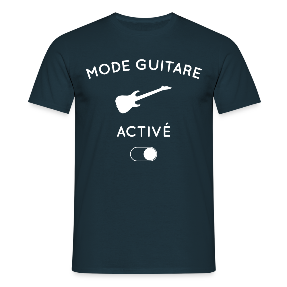 T-shirt Homme - Mode guitare activé - marine
