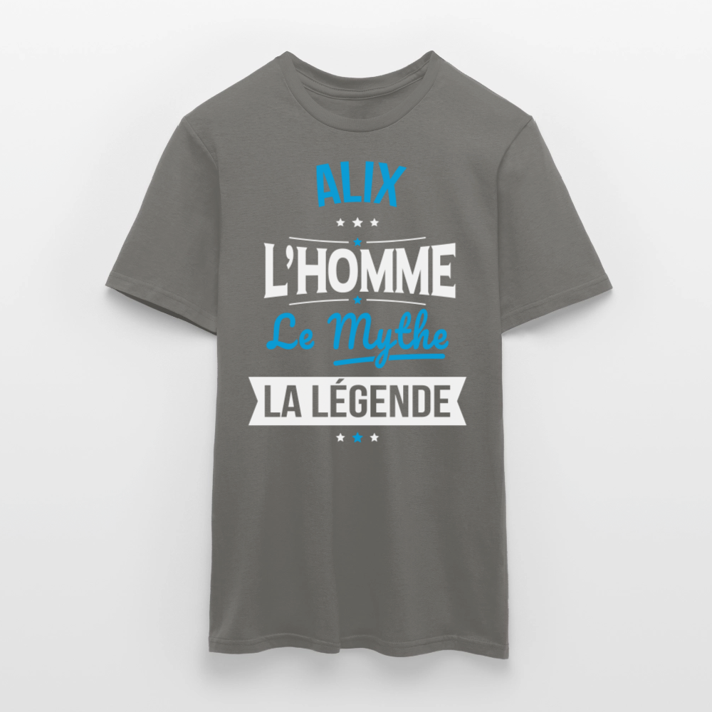 T-shirt Homme - Alix - l'Homme - le Mythe - la Légende - gris graphite