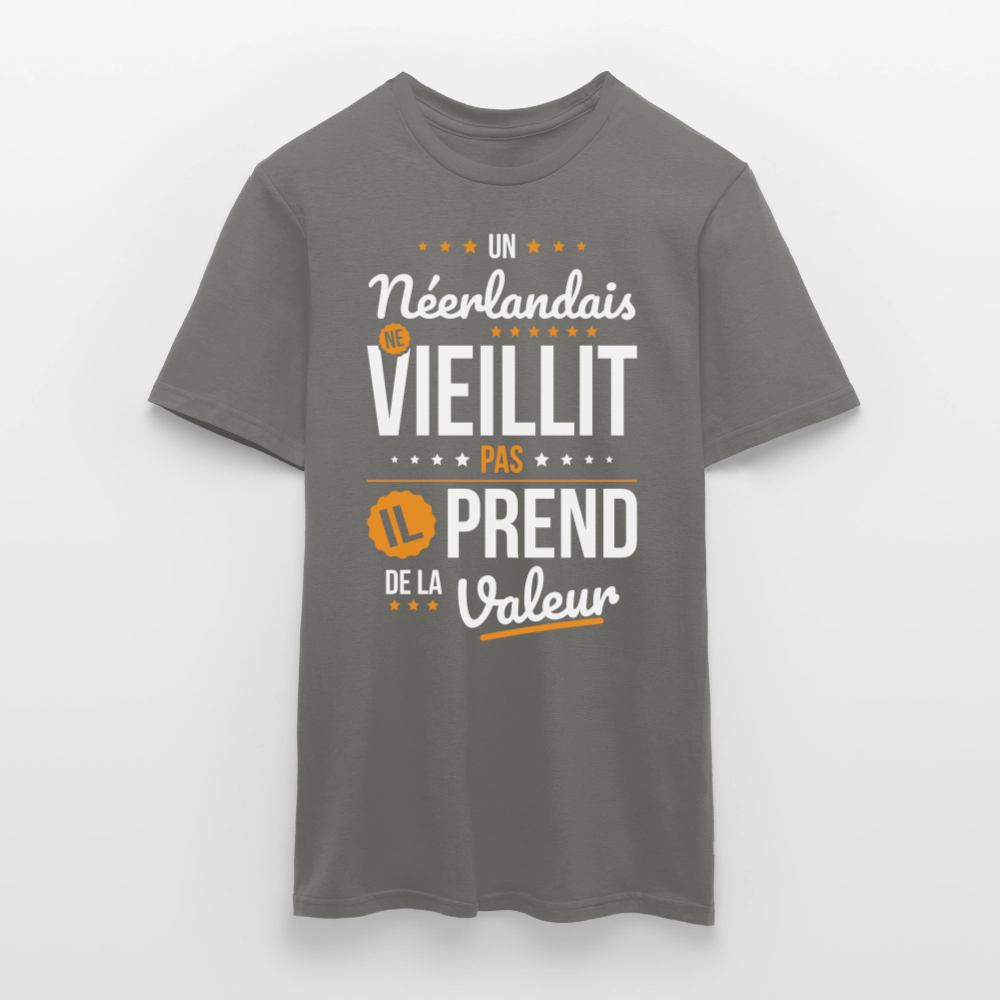 T-shirt Homme - Un Néerlandais ne vieillit pas - gris graphite
