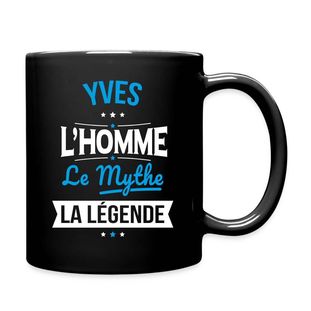 Mug uni - Yves - l'Homme - le Mythe - la Légende - noir