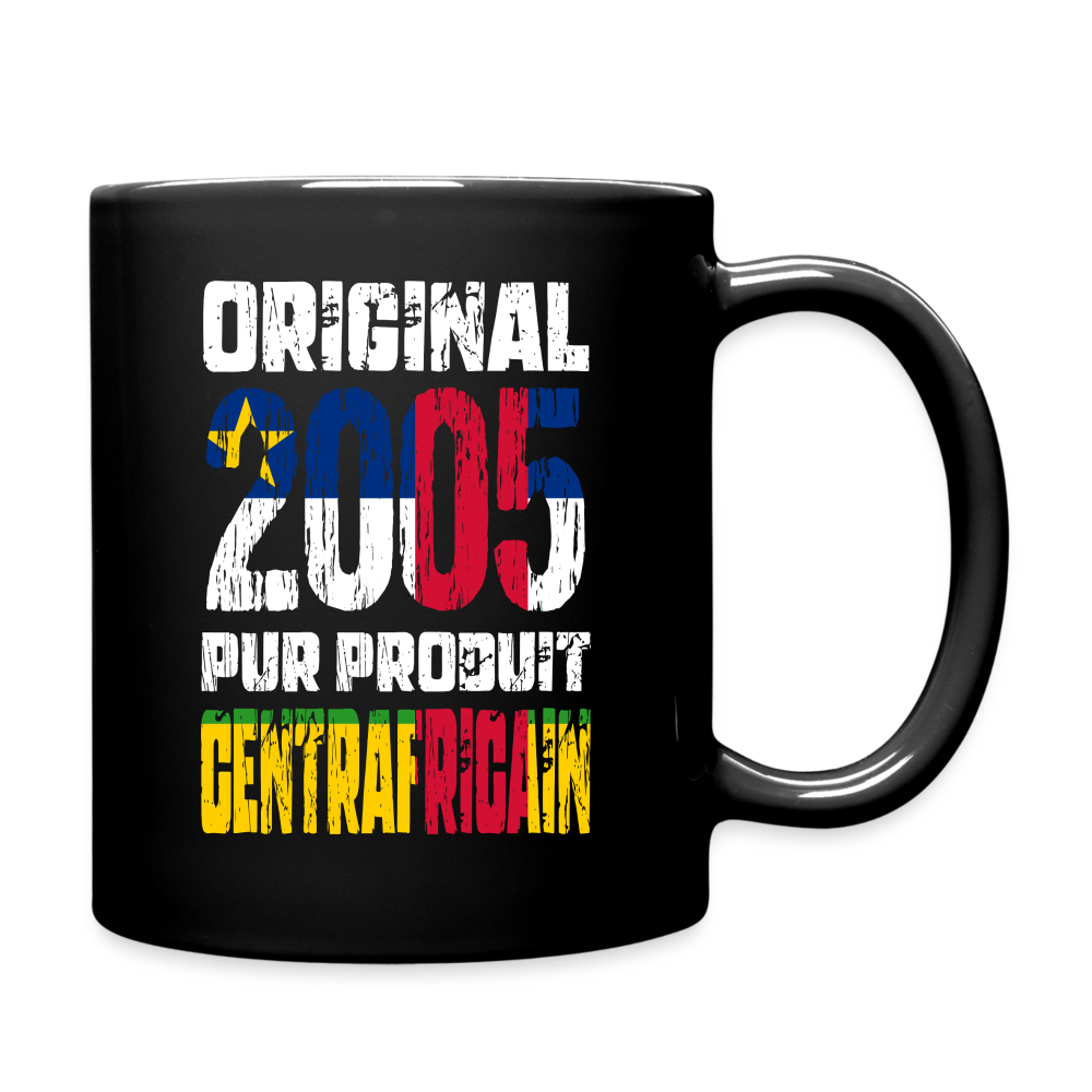 Mug uni - Anniversaire 20 Ans - Original 2005 - Pur produit Centrafricain - noir