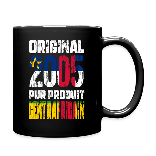 Mug uni - Anniversaire 20 Ans - Original 2005 - Pur produit Centrafricain - noir