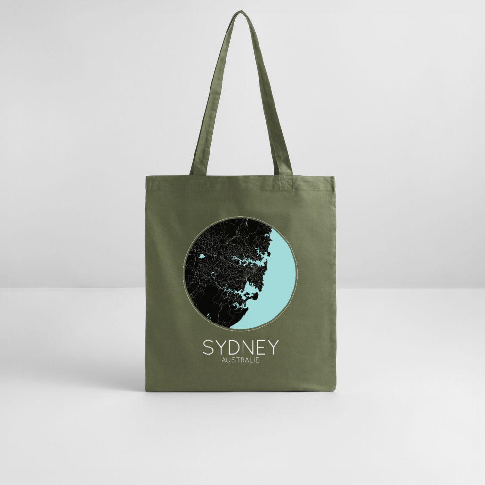 Tote Bag Sydney Bio – Plan de Sydney - kaki