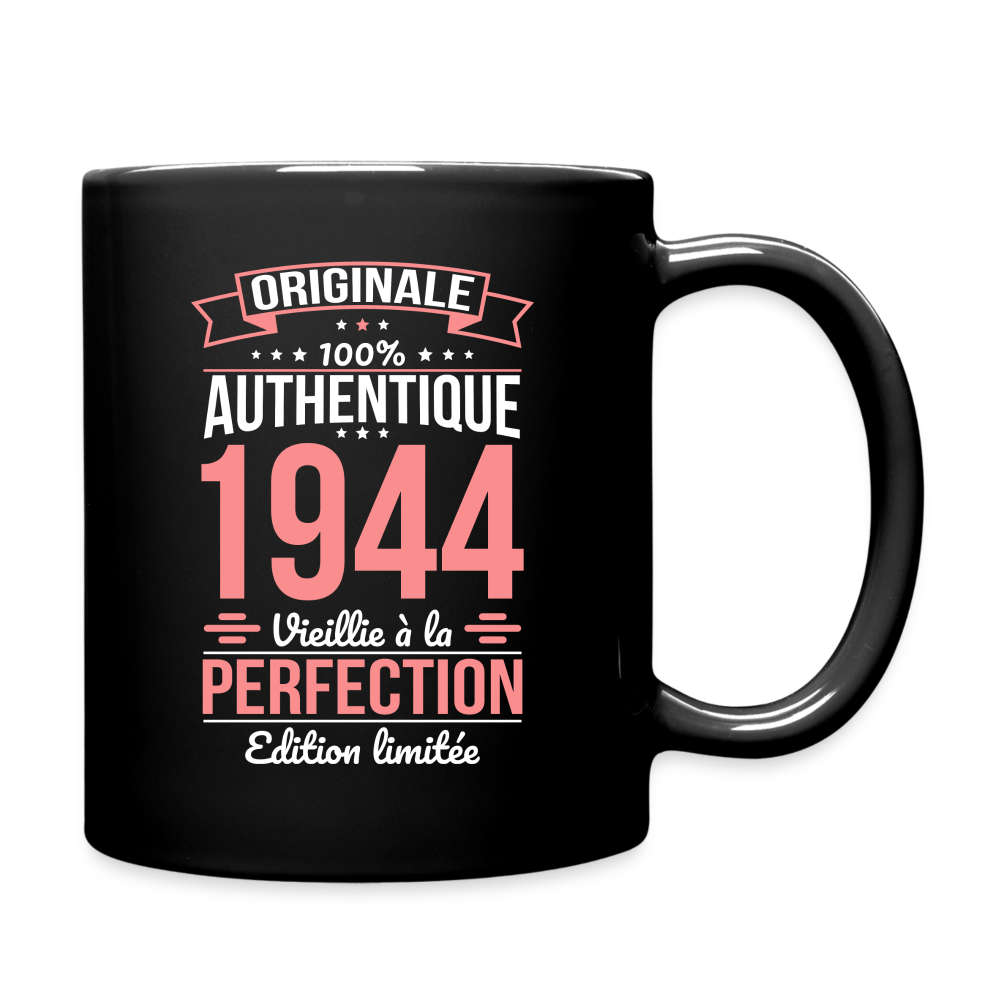 Mug uni - Anniversaire 81 Ans - Originale 1944 - noir
