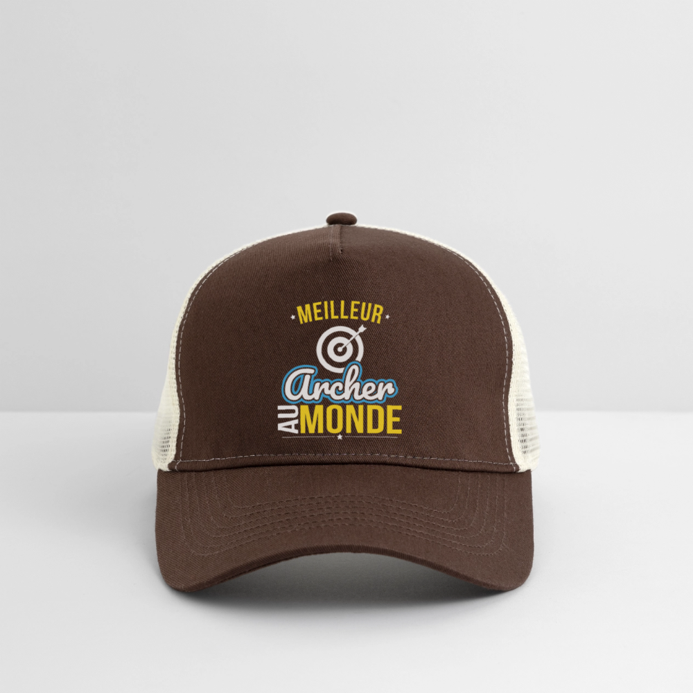Casquette Trucker - Meilleur archer au monde - marron/beige