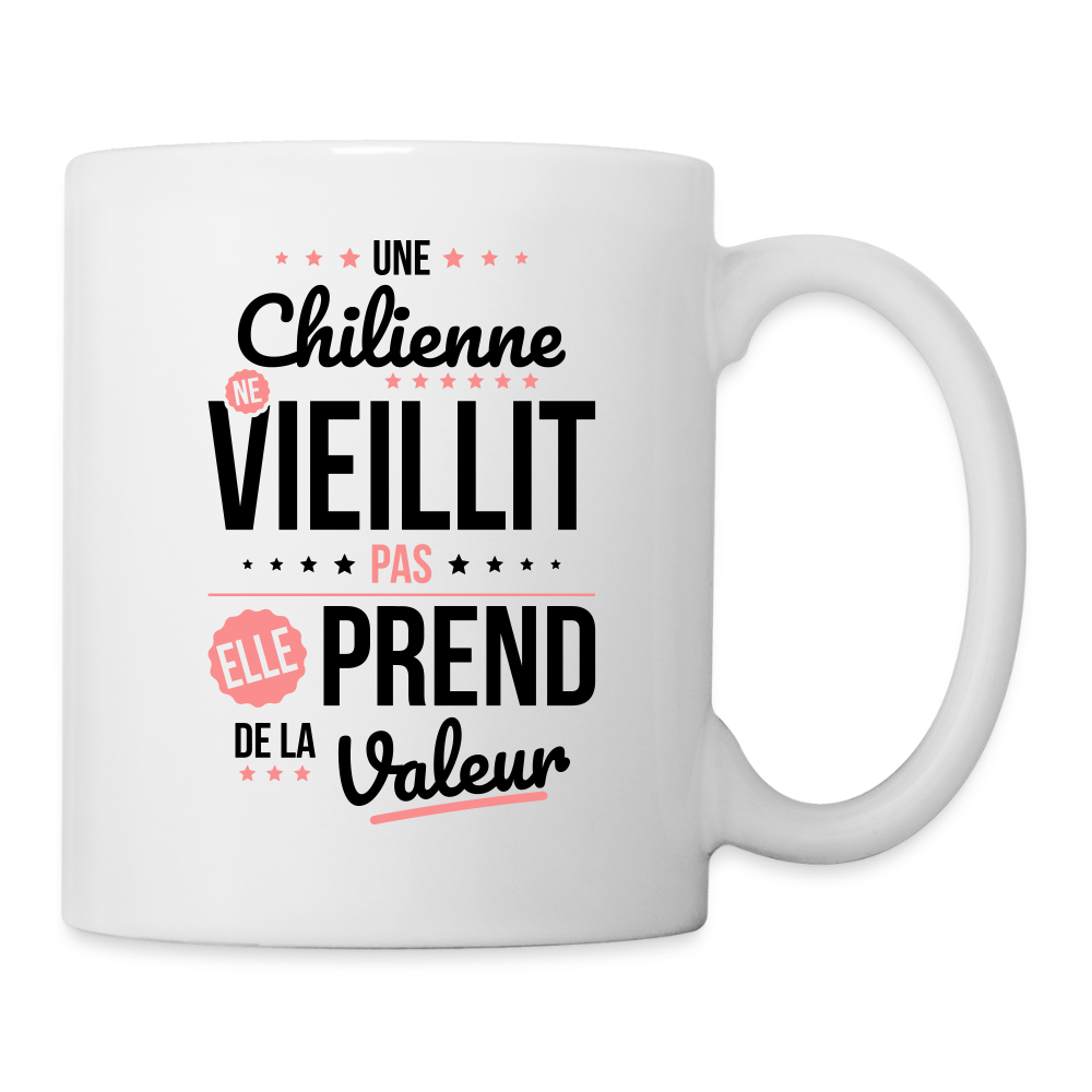 Mug blanc - Une Chilienne ne vieillit pas - blanc