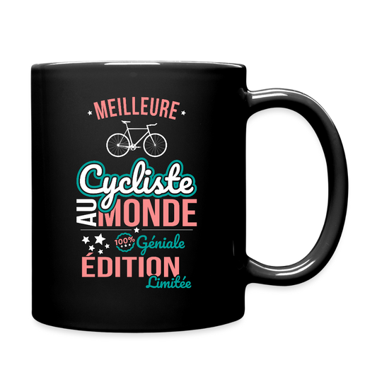 Mug uni - Meilleure Cycliste au monde - 100% géniale - noir