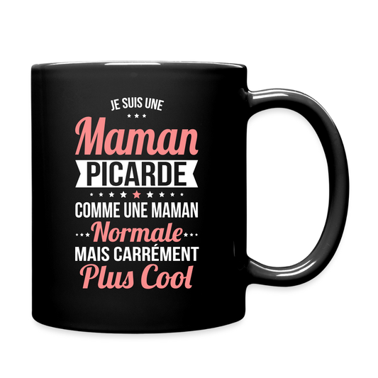 Mug uni - Maman Picarde plus cool - noir