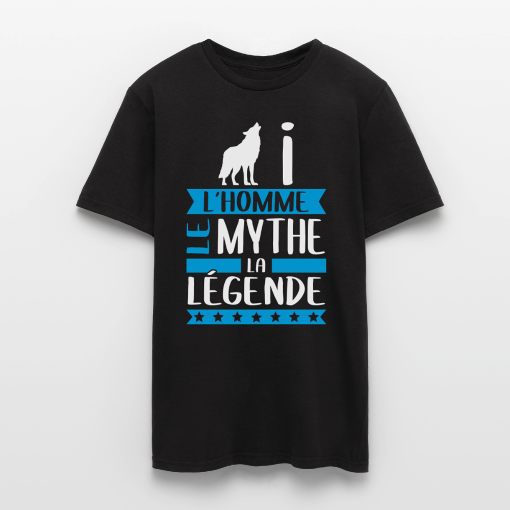 T-shirt homme Louis rébus – L’homme, le mythe, la légende - noir