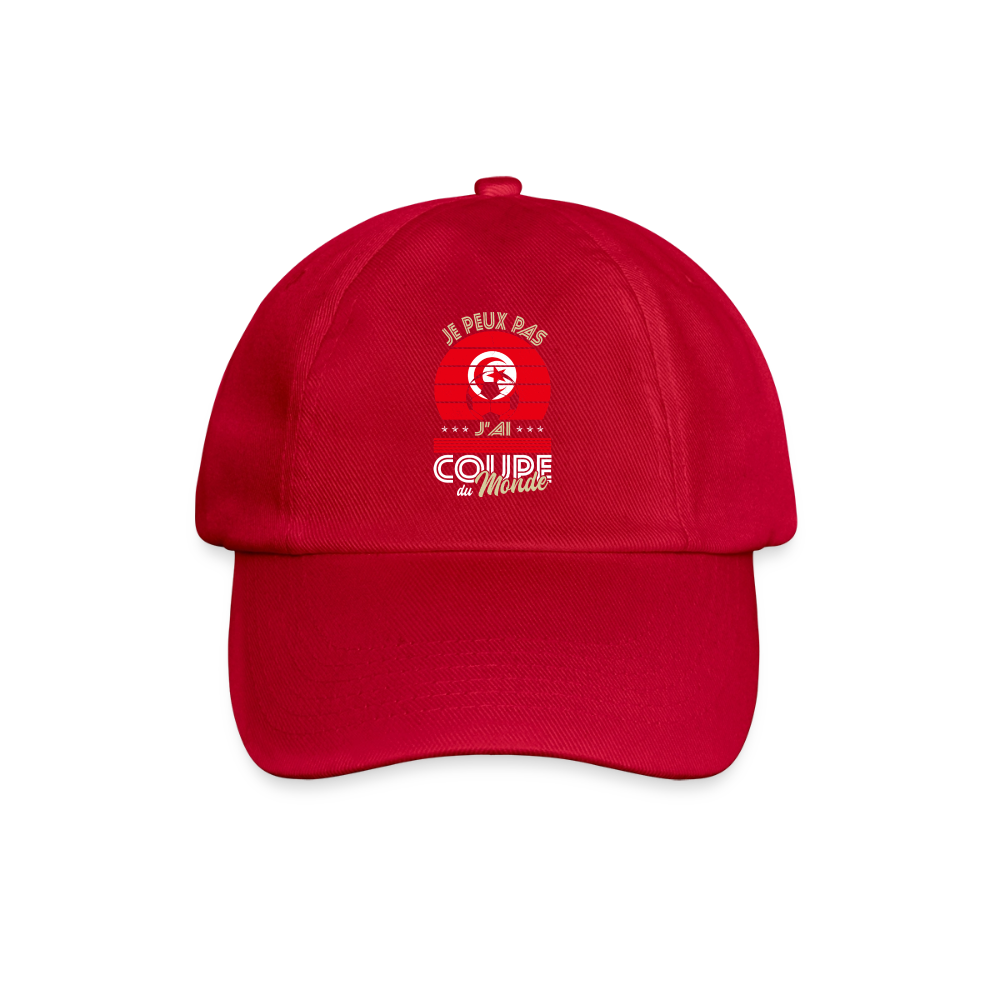 Casquette classique - Je peux pas j'ai Coupe du Monde - Tunisie - rouge classique