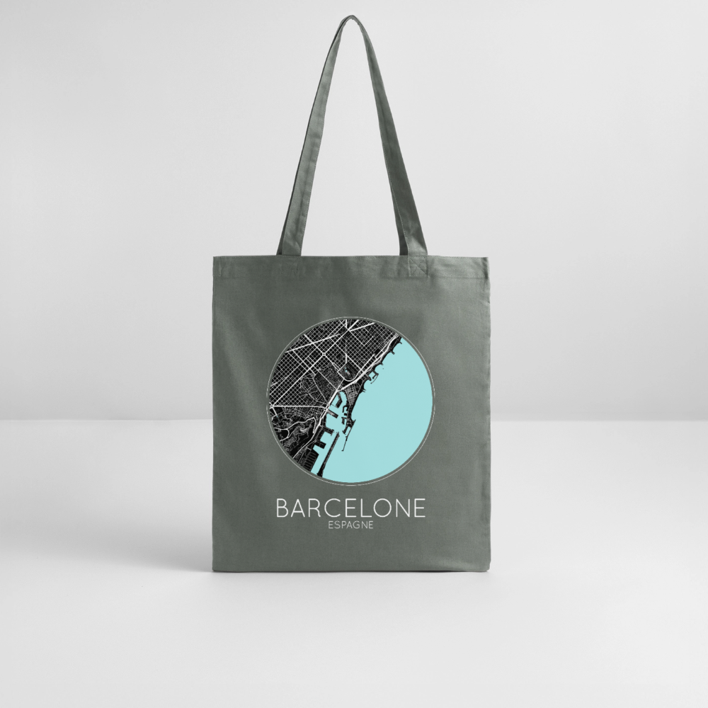 Tote Bag Barcelone Bio – Plan de Barcelone - charbon