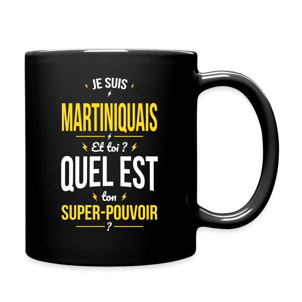 Mug uni - Je suis Martiniquais - Super-pouvoir - noir