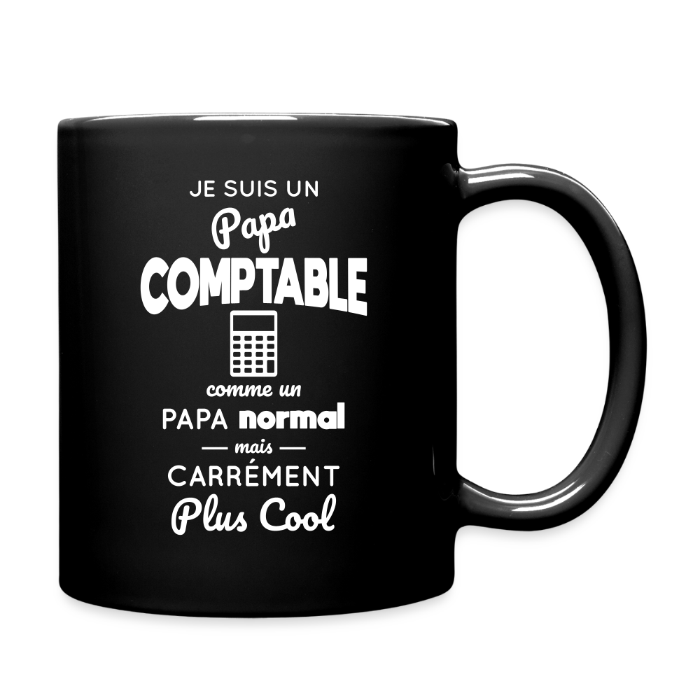 Mug uni - Papa comptable plus cool - noir