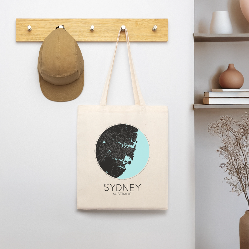 Tote Bag Sydney Bio Coloris Clair – Plan de Sydney - écru doux