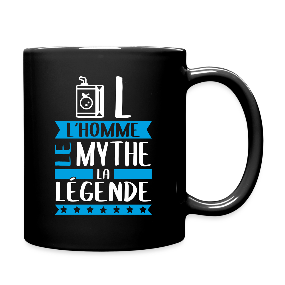 Mug uni Jules rébus – L’homme, le mythe, la légende - noir