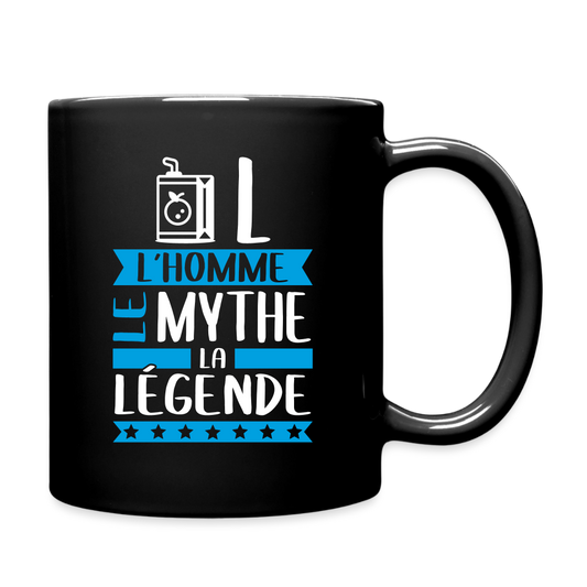 Mug uni Jules rébus – L’homme, le mythe, la légende - noir