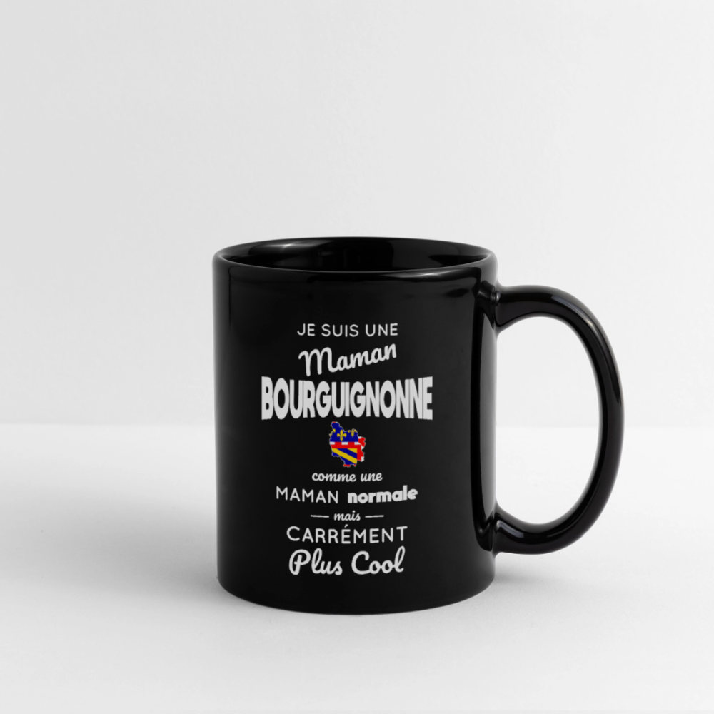 Mug uni - Maman Bourguignonne plus cool - noir