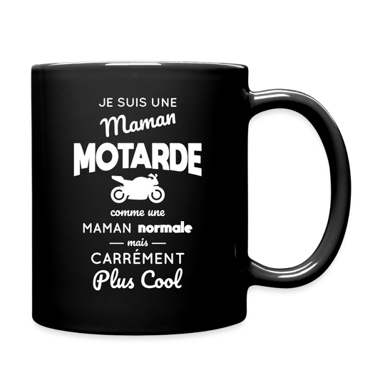 Mug uni - Maman motarde plus cool - noir