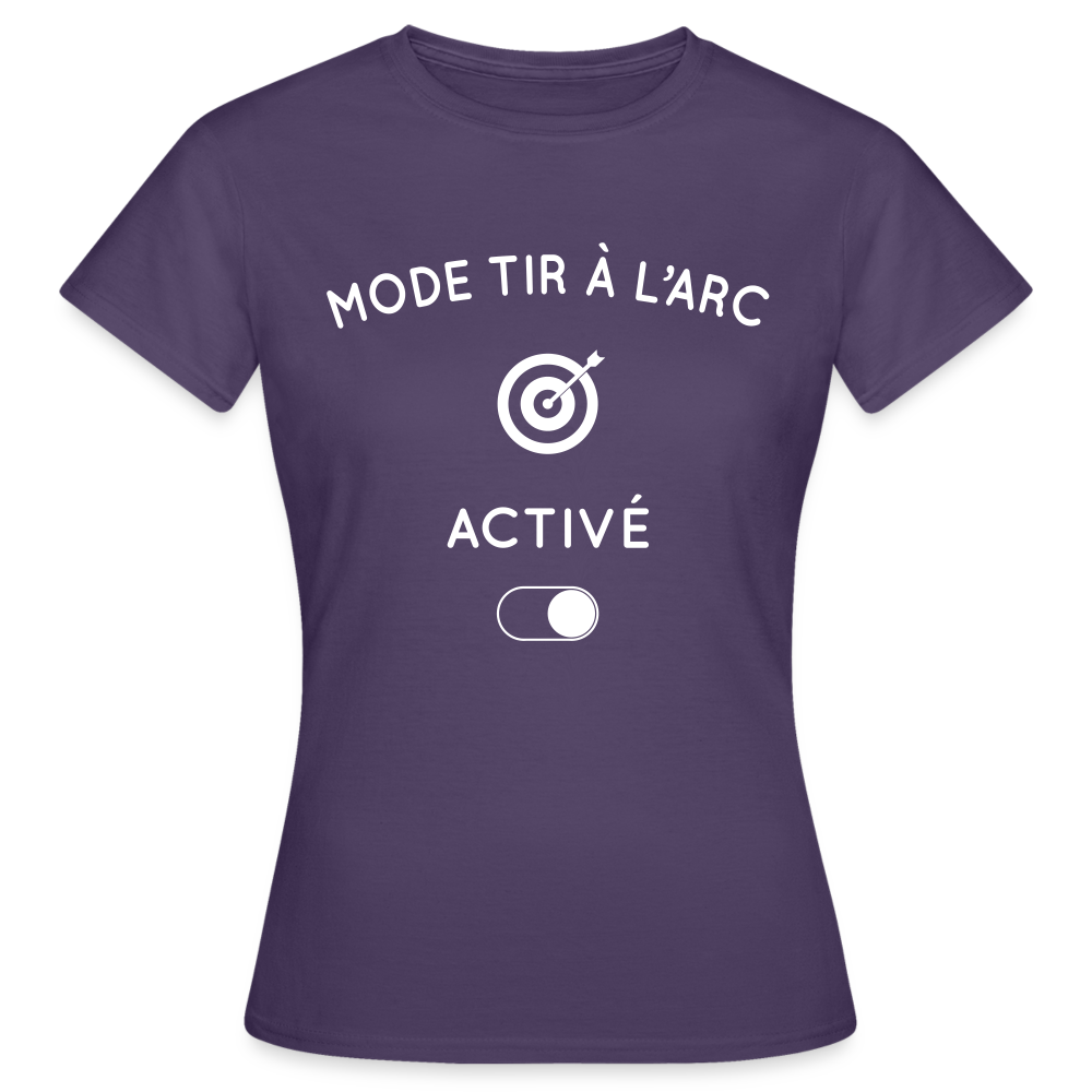 T-shirt Femme - Mode tir à l'arc activé - violet foncé