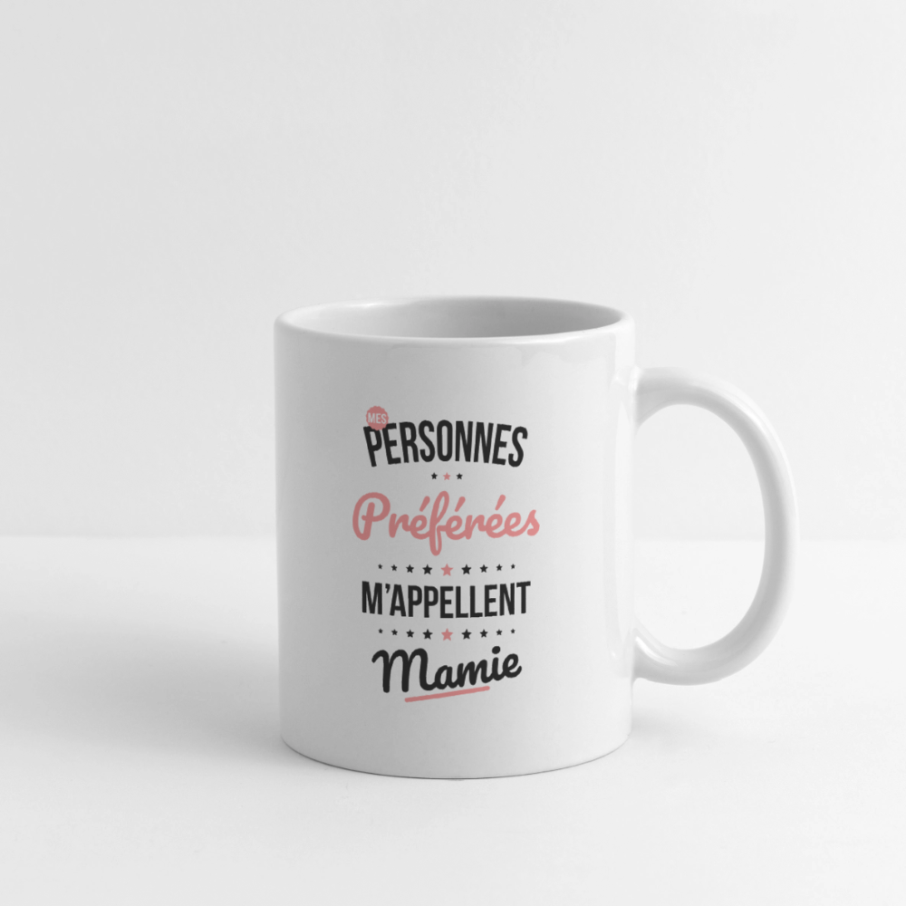Mug blanc - Mes personnes préférées m'appellent Mamie - blanc