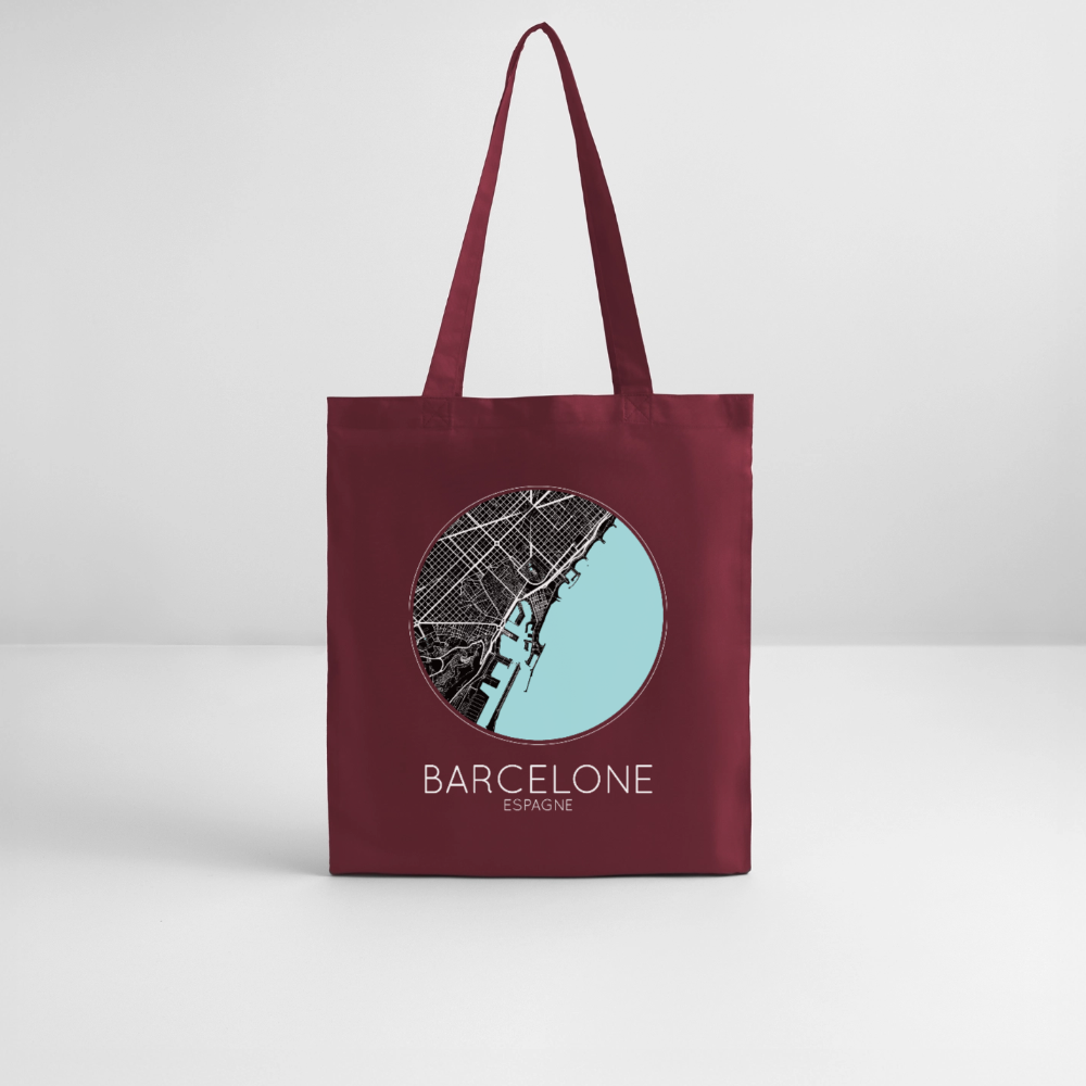 Tote Bag Barcelone Bio – Plan de Barcelone - bordeaux