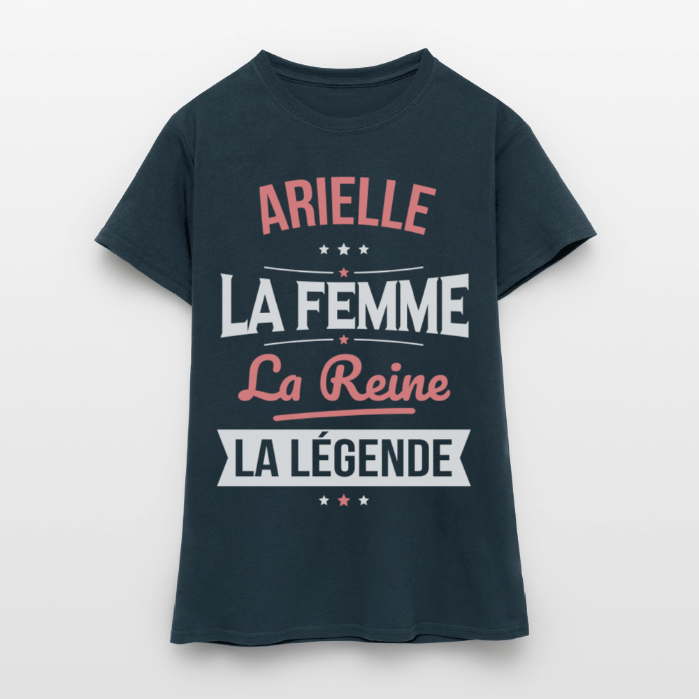 T-shirt Femme - Arielle - la Femme - la Reine - la Légende - marine