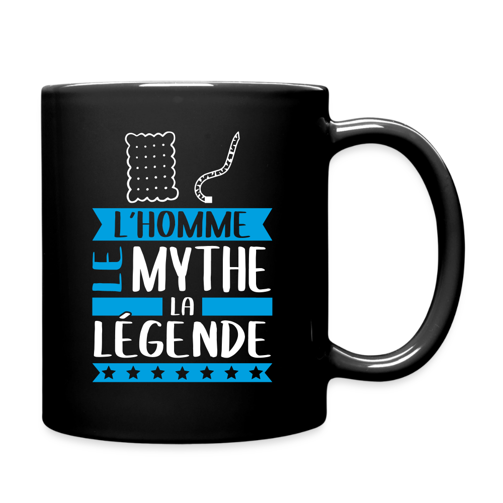 Mug uni Luc rébus – L’homme, le mythe, la légende - noir