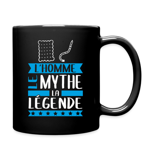 Mug uni Luc rébus – L’homme, le mythe, la légende - noir