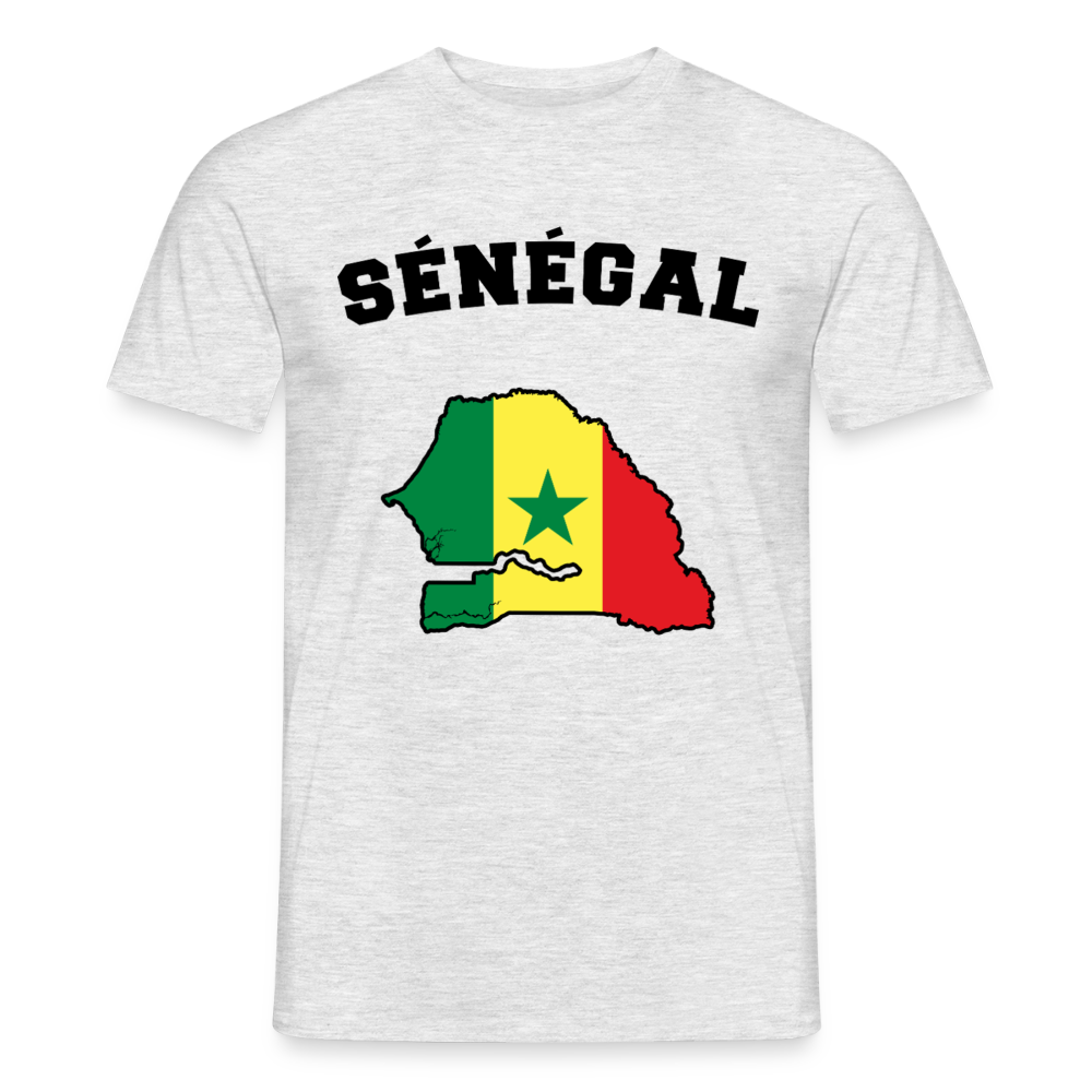 T-shirt Homme coloris clair - Sénégal - gris chiné