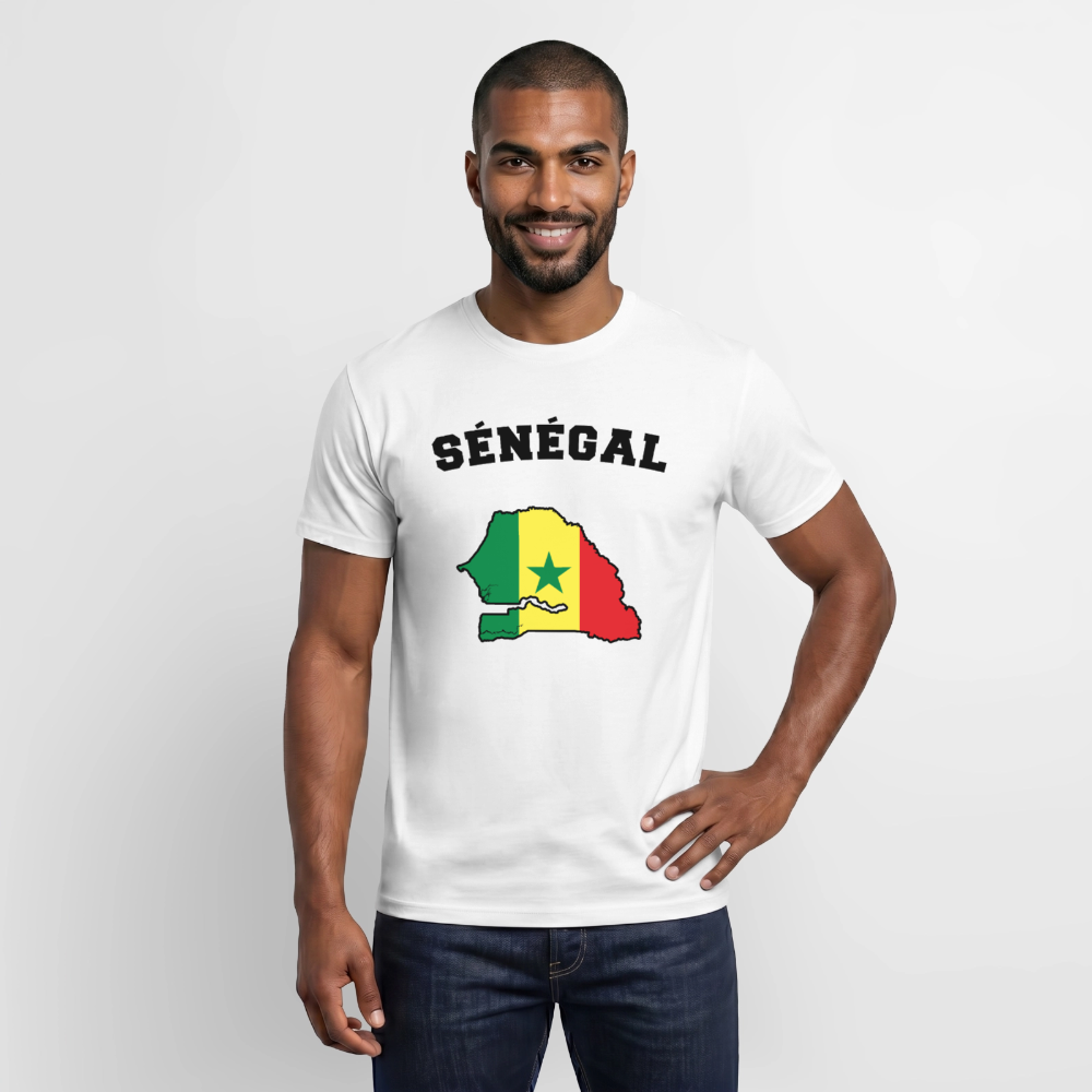 T-shirt Homme coloris clair - Sénégal - blanc