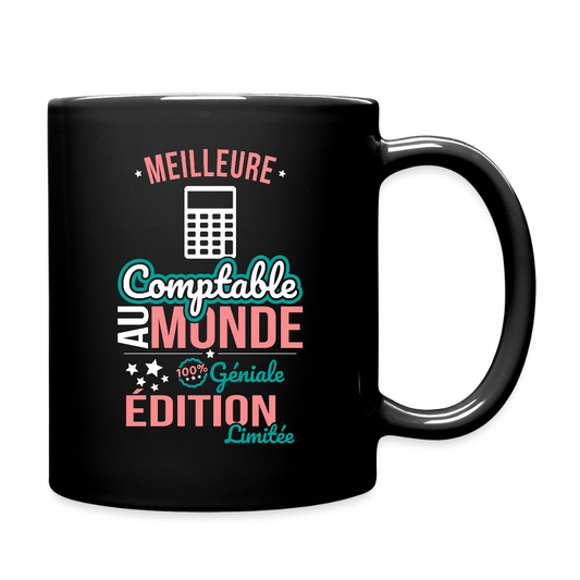 Mug uni - Meilleure Comptable au monde - 100% géniale - noir