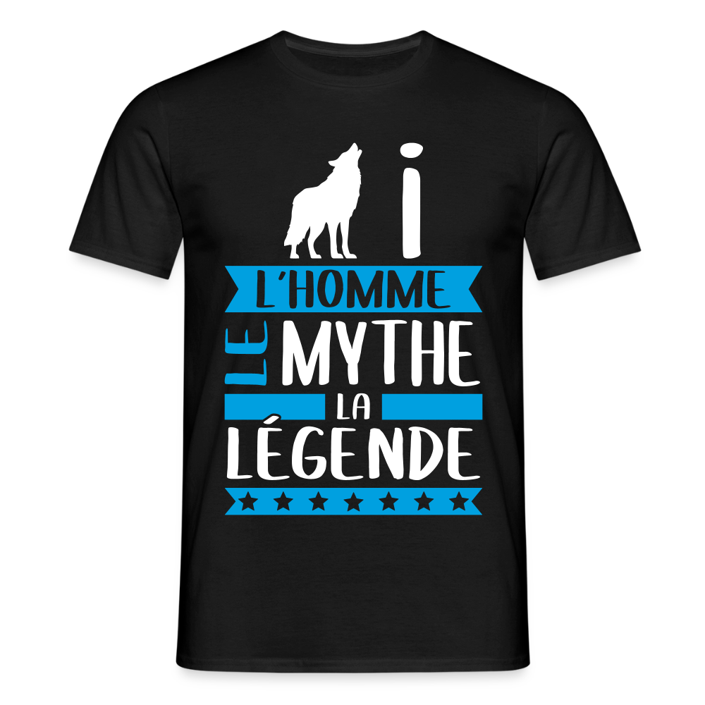 T-shirt homme Louis rébus – L’homme, le mythe, la légende - noir