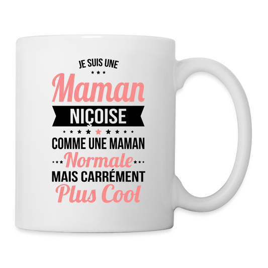 Mug blanc - Maman Niçoise plus cool - blanc