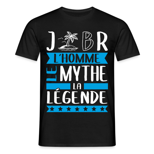 T-shirt homme Gilbert rébus – L’homme, le mythe, la légende - noir