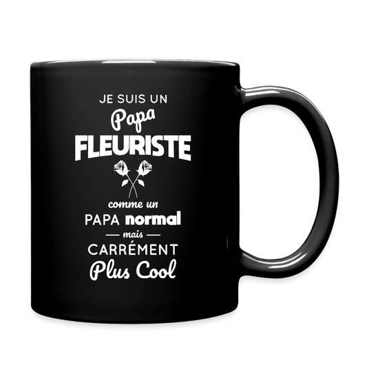 Mug uni - Papa fleuriste plus cool - noir