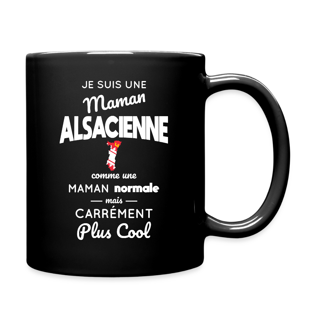 Mug uni - Maman Alsacienne plus cool - noir