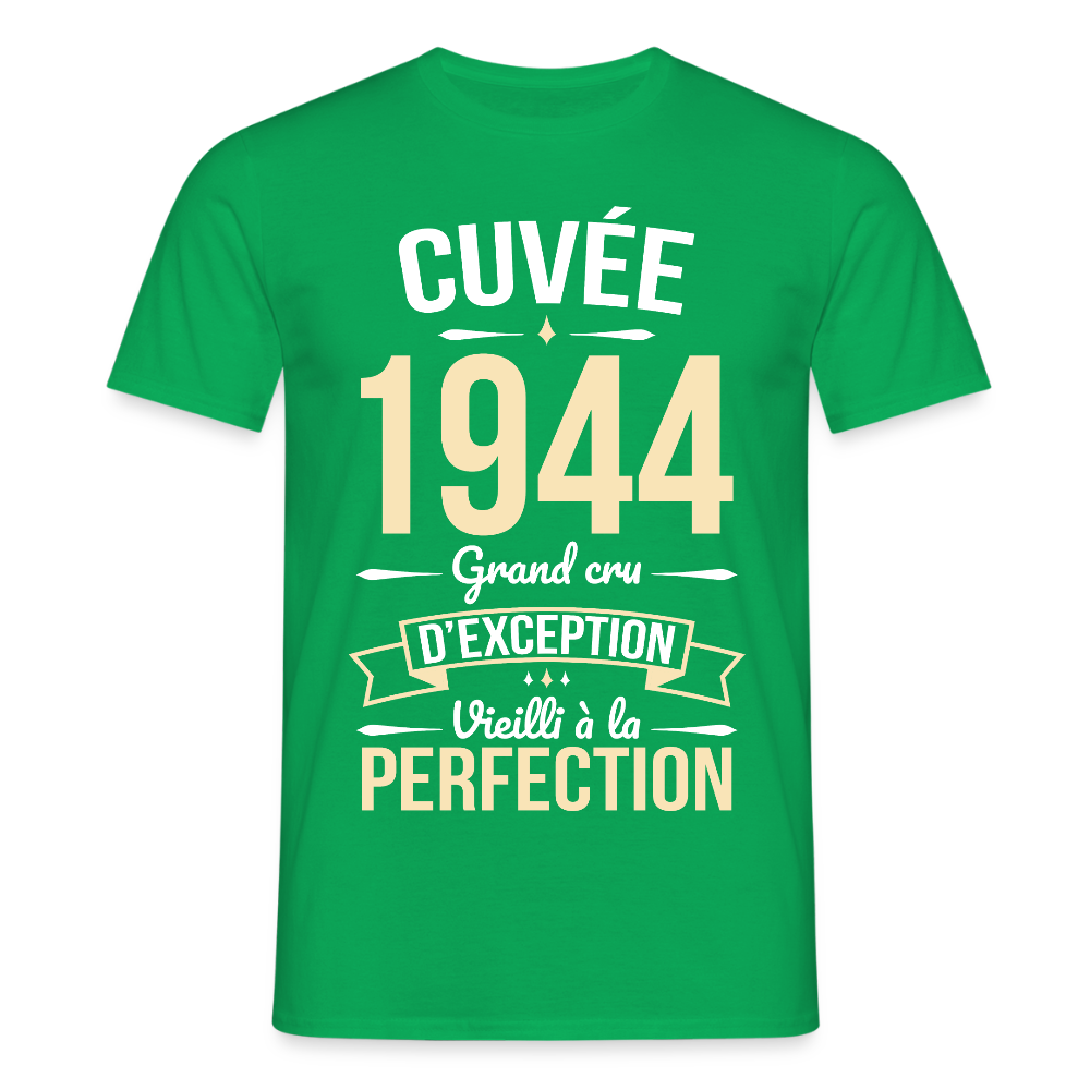 T-shirt Homme - Anniversaire 81 Ans - Cuvée 1944 - vert
