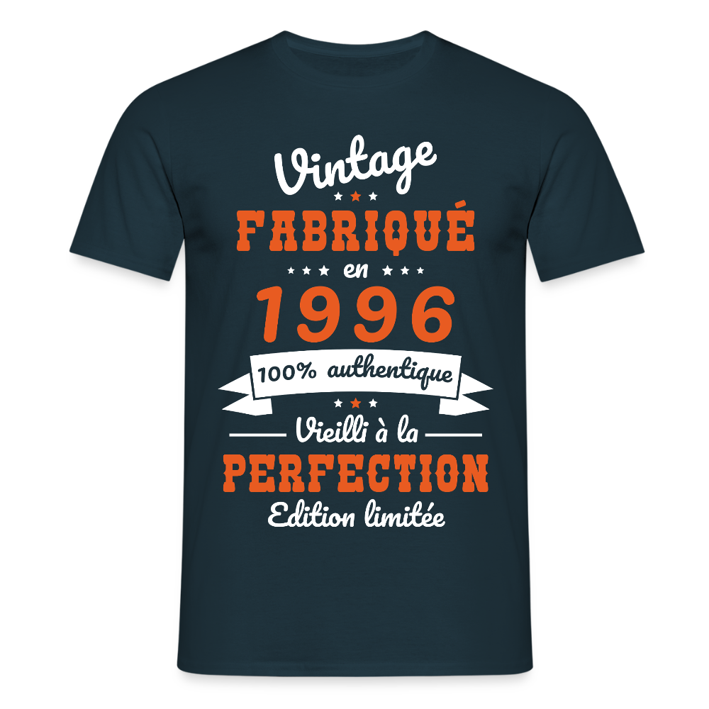T-shirt anniversaire homme 30 ans – Vintage 1996 - marine