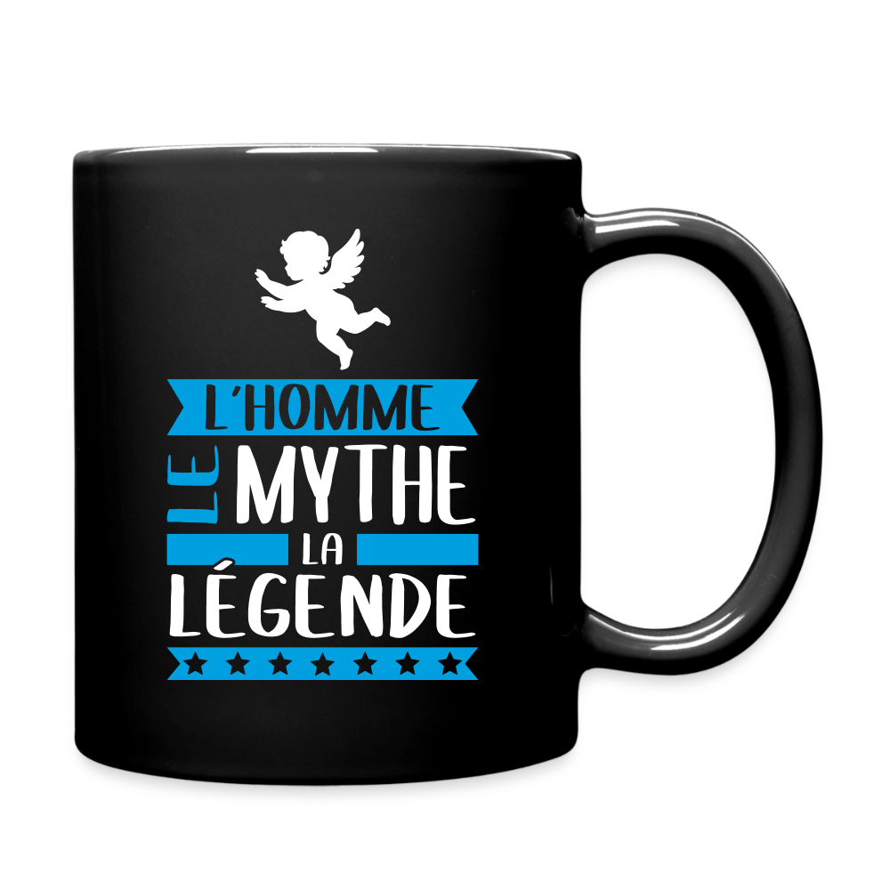 Mug uni Ange rébus – L’homme, le mythe, la légende - noir