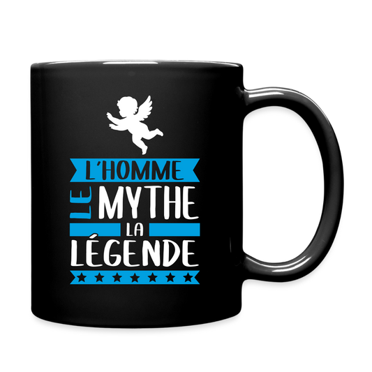 Mug uni Ange rébus – L’homme, le mythe, la légende - noir
