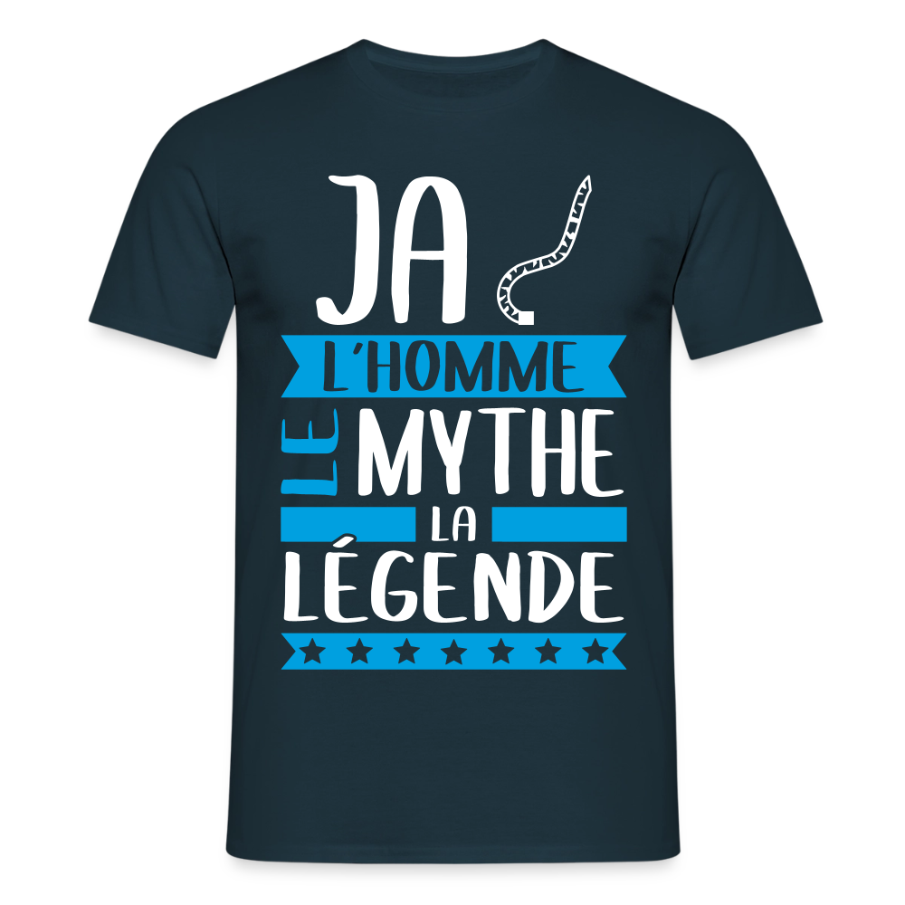 T-shirt homme Jacques rébus – L’homme, le mythe, la légende - marine