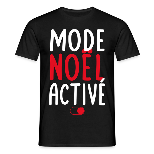 T-shirt Homme - Mode Noël activé - noir