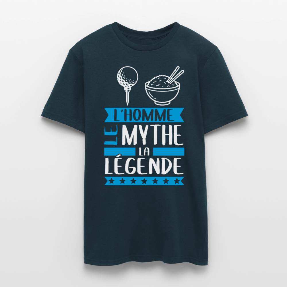 T-shirt homme Thierry rébus – L’homme, le mythe, la légende - marine